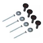 Wandplug geluidsdemper XL incl.schroef 80mm + ring (4 stuks)